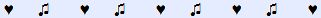 Heart and Musical Note spacer